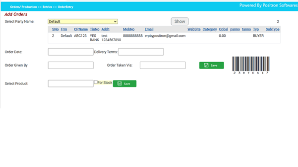 Machine utilization ERP