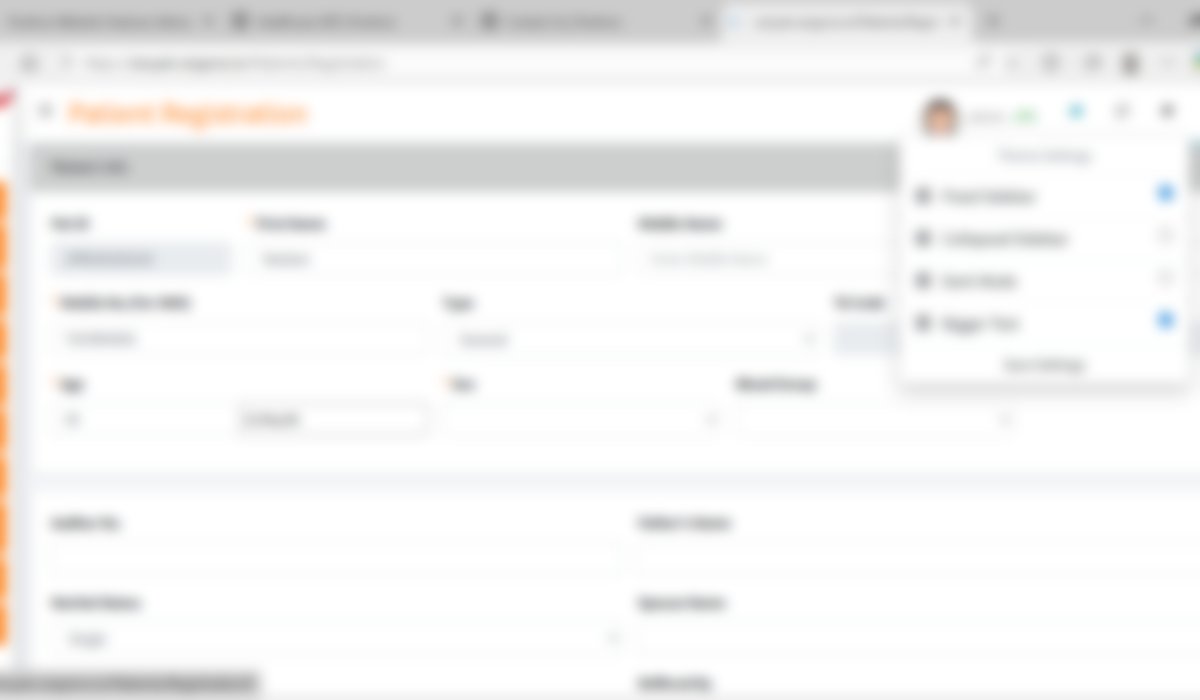 IPD Management Screen